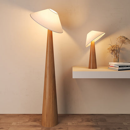 Tilt Hat Wooden Accent lamp Table Lamp