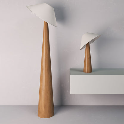 Tilt Hat Wooden Accent lamp Table Lamp