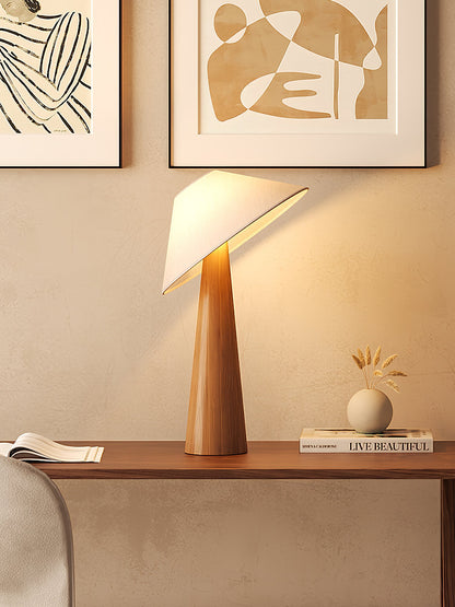 Tilt Hat Wooden Accent lamp Table Lamp