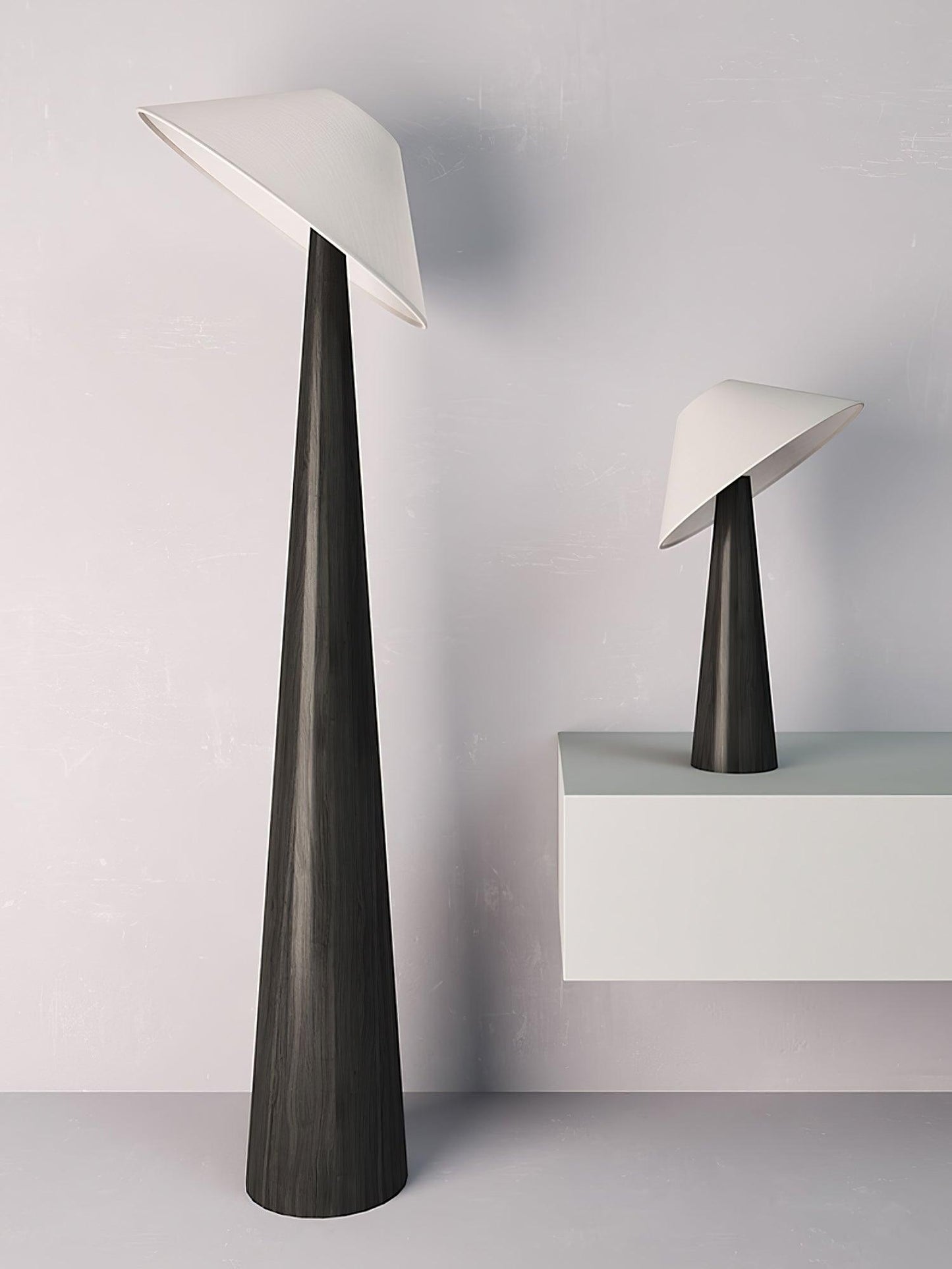 Tilt Hat Wooden Standing Lamp Floor Lamp