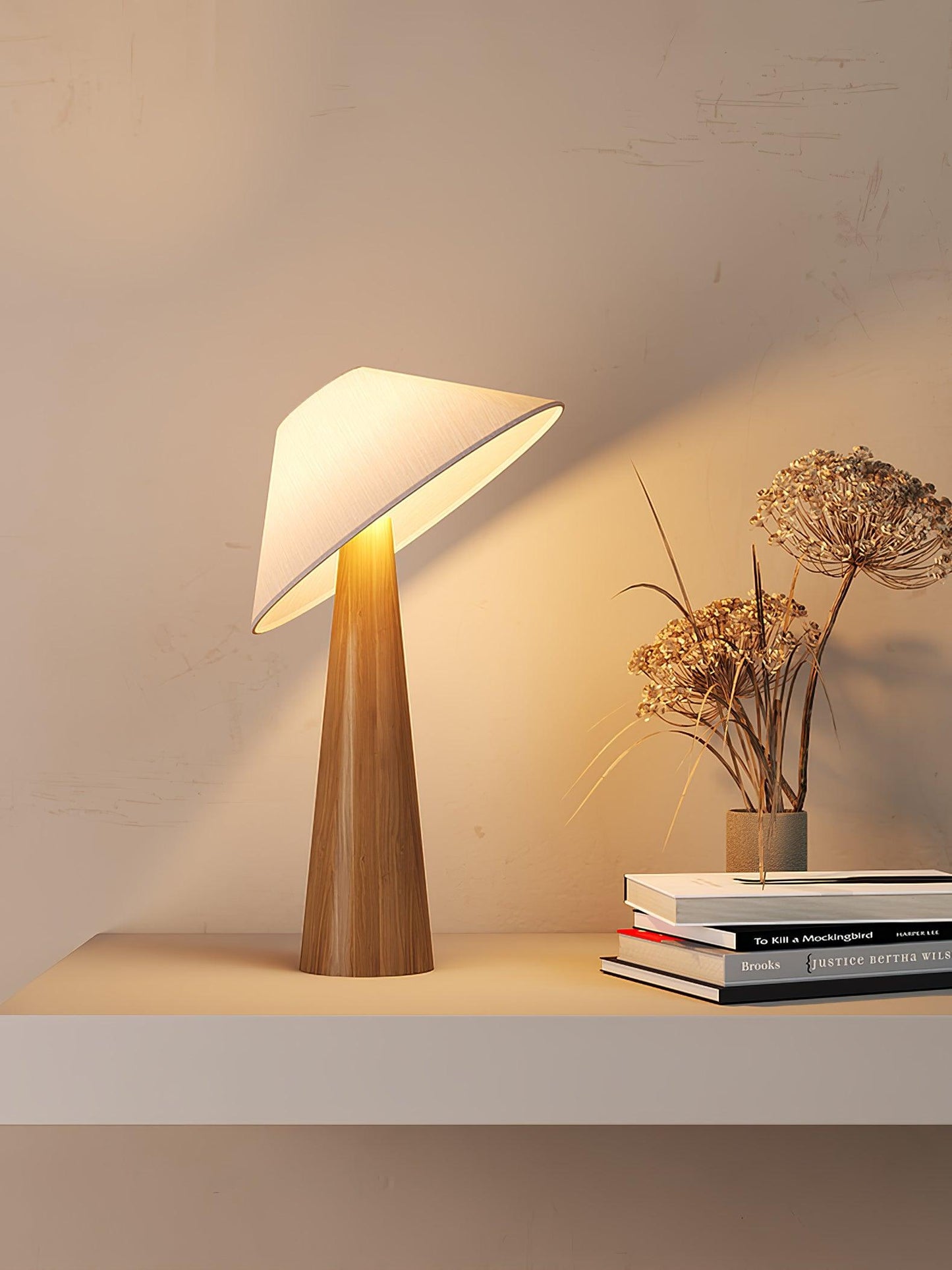 Tilt Hat Wooden Standing Lamp Floor Lamp