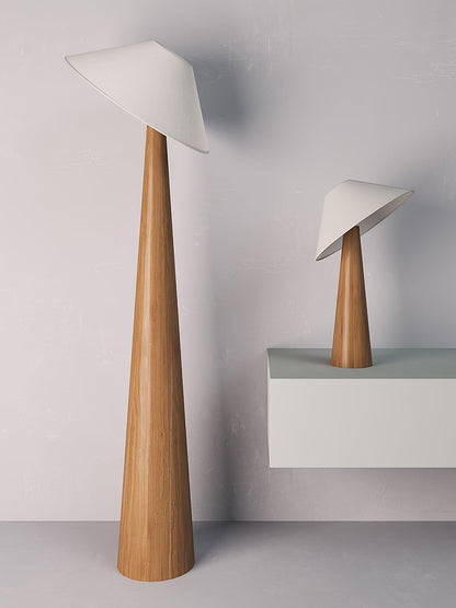 Tilt Hat Wooden Standing Lamp Floor Lamp