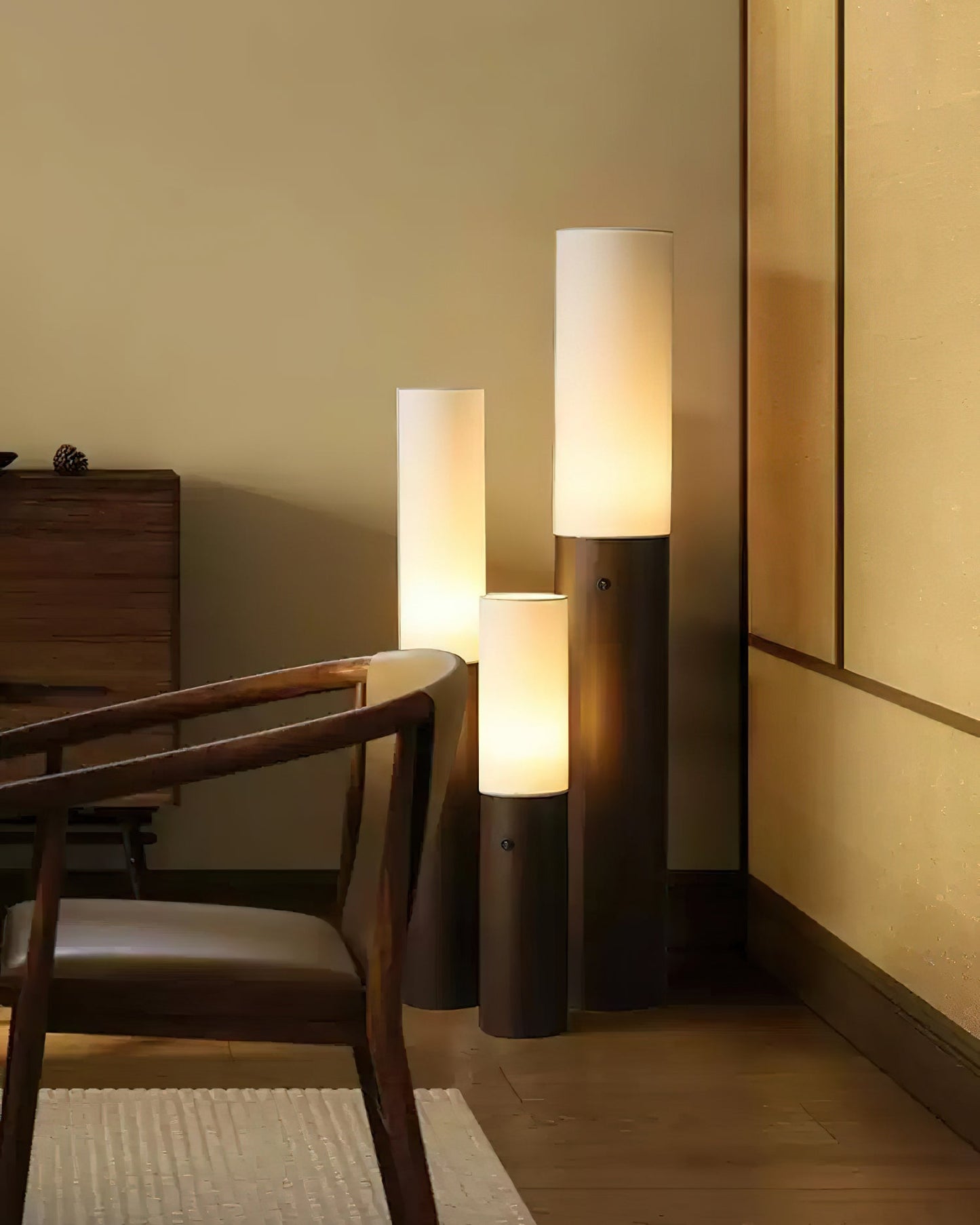 Timber Column Tall Lamp Floor Lamp