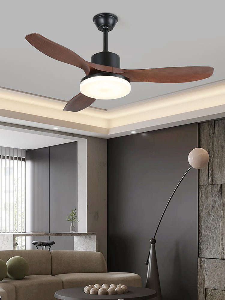 Morty Adams Wooden 48"/52" Overhead light Ceiling Fan Light