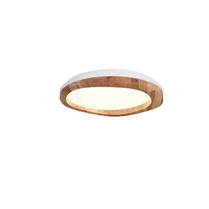 Timber Round Wood Overhead light Ceiling Lamp