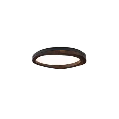 Timber Round Wood Overhead light Ceiling Lamp