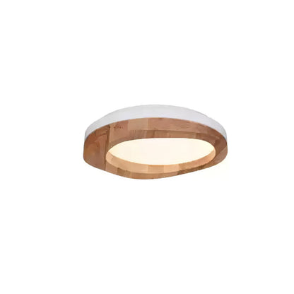 Timber Round Wood Overhead light Ceiling Lamp