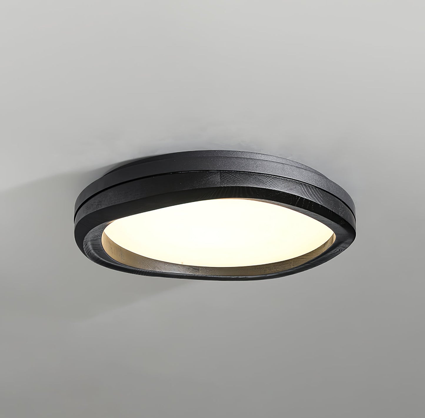 Timber Round Wood Overhead light Ceiling Lamp