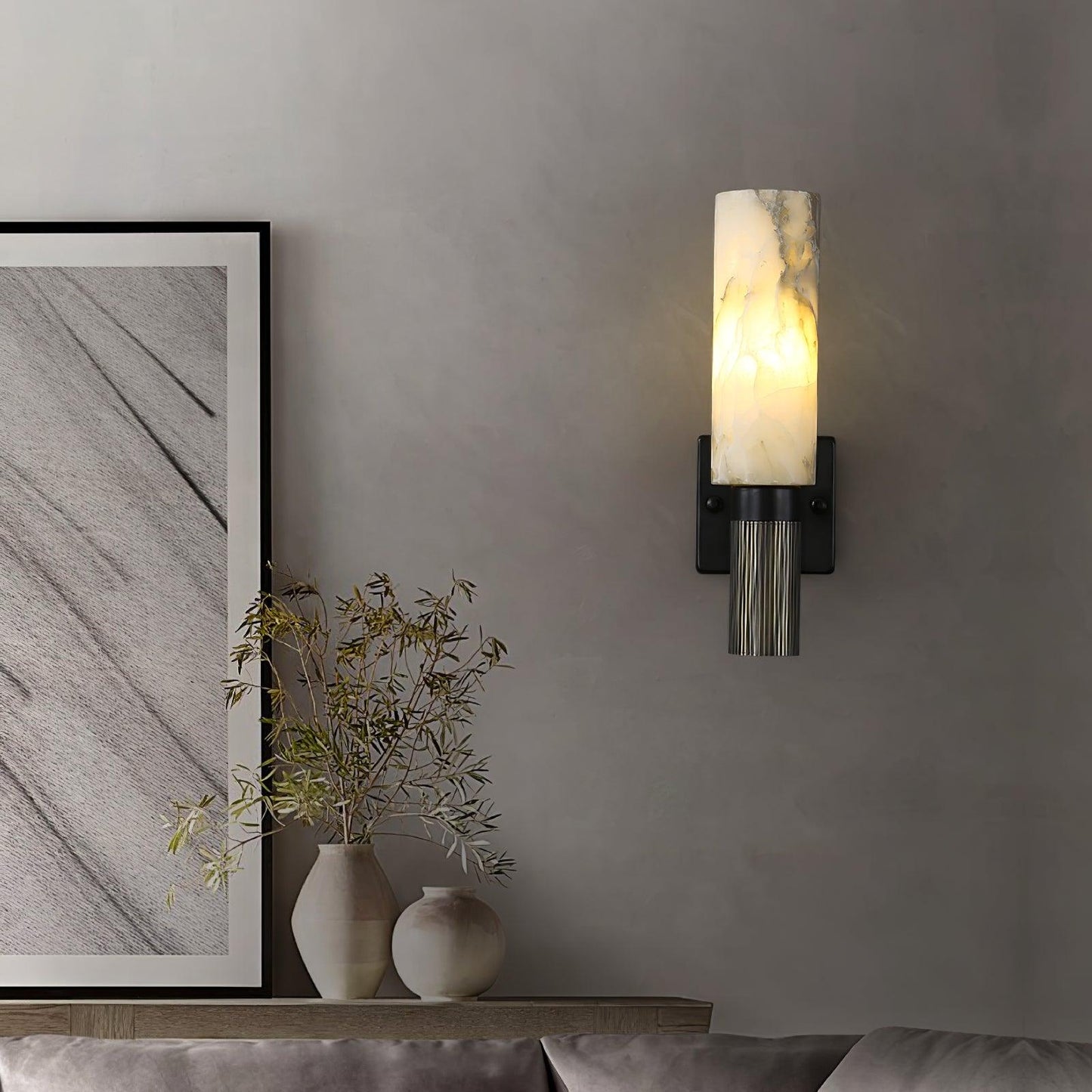 Torch Alabaster Wall-mounted light Sconce