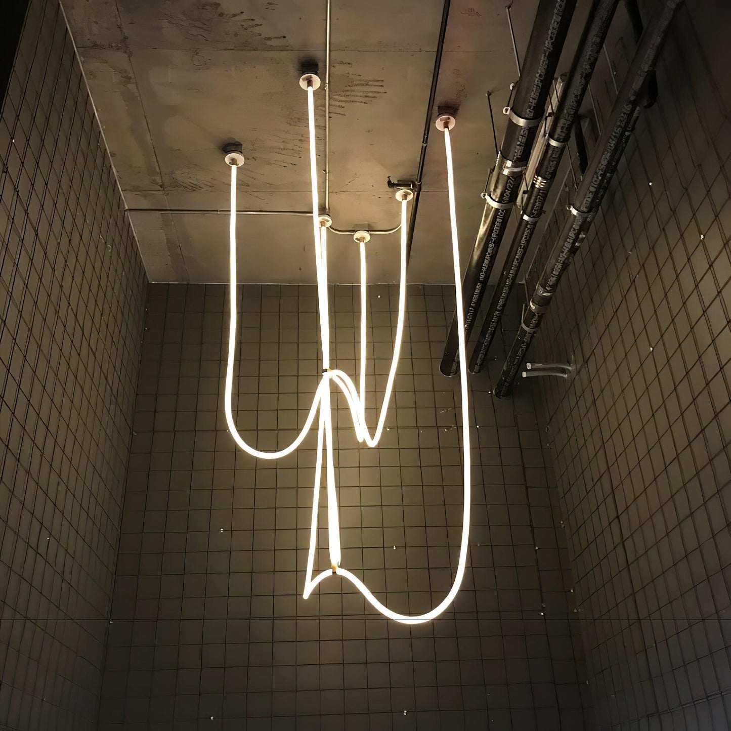 Flexible Curve Hanging light Pendant Lamp