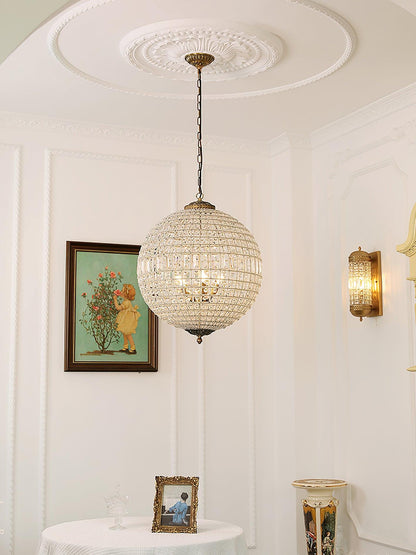 Traditional Gold Globe Pendant light Chandelier