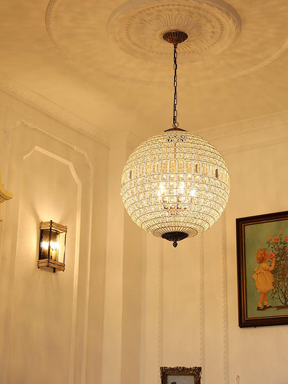 Traditional Gold Globe Pendant light Chandelier