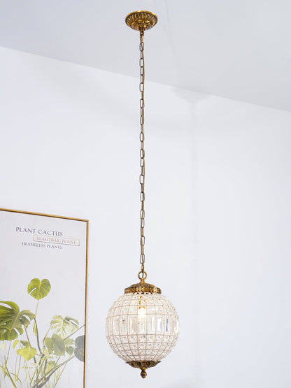 Traditional Gold Globe Pendant light Chandelier