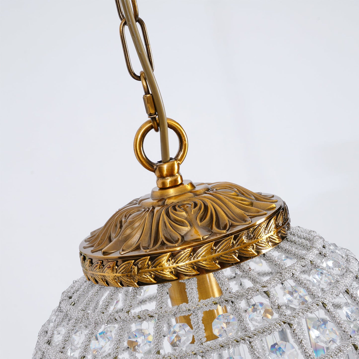 Traditional Gold Globe Pendant light Chandelier