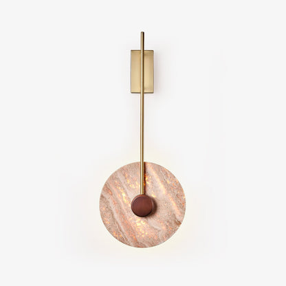 Travertine Disc Wall light fixture Wall Lamp