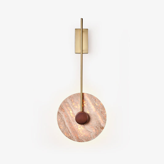 Travertine Disc Wall light fixture Wall Lamp