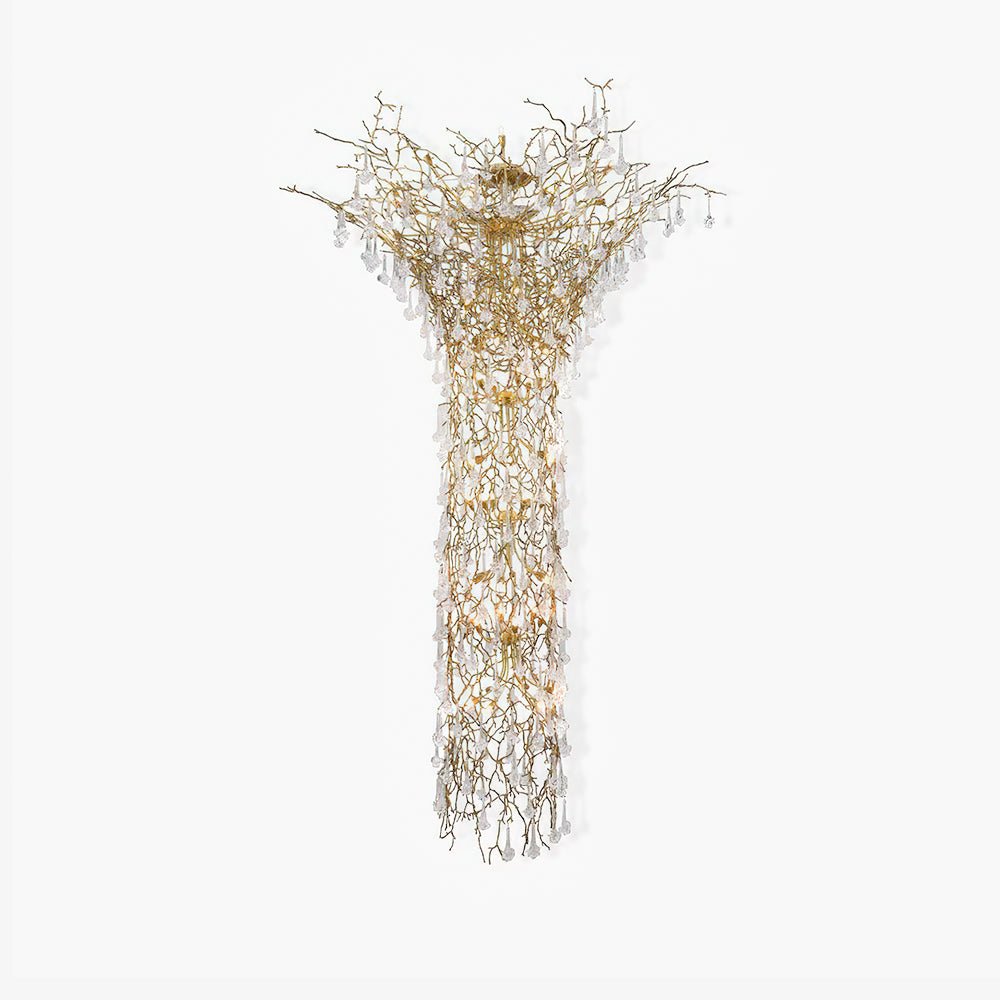 Tree Branch Staircase Candelabrum Chandelier