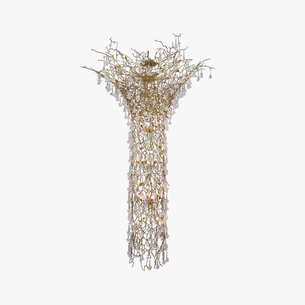 Tree Branch Staircase Candelabrum Chandelier