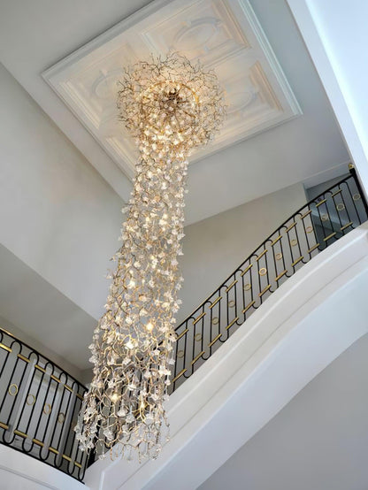 Tree Branch Staircase Candelabrum Chandelier