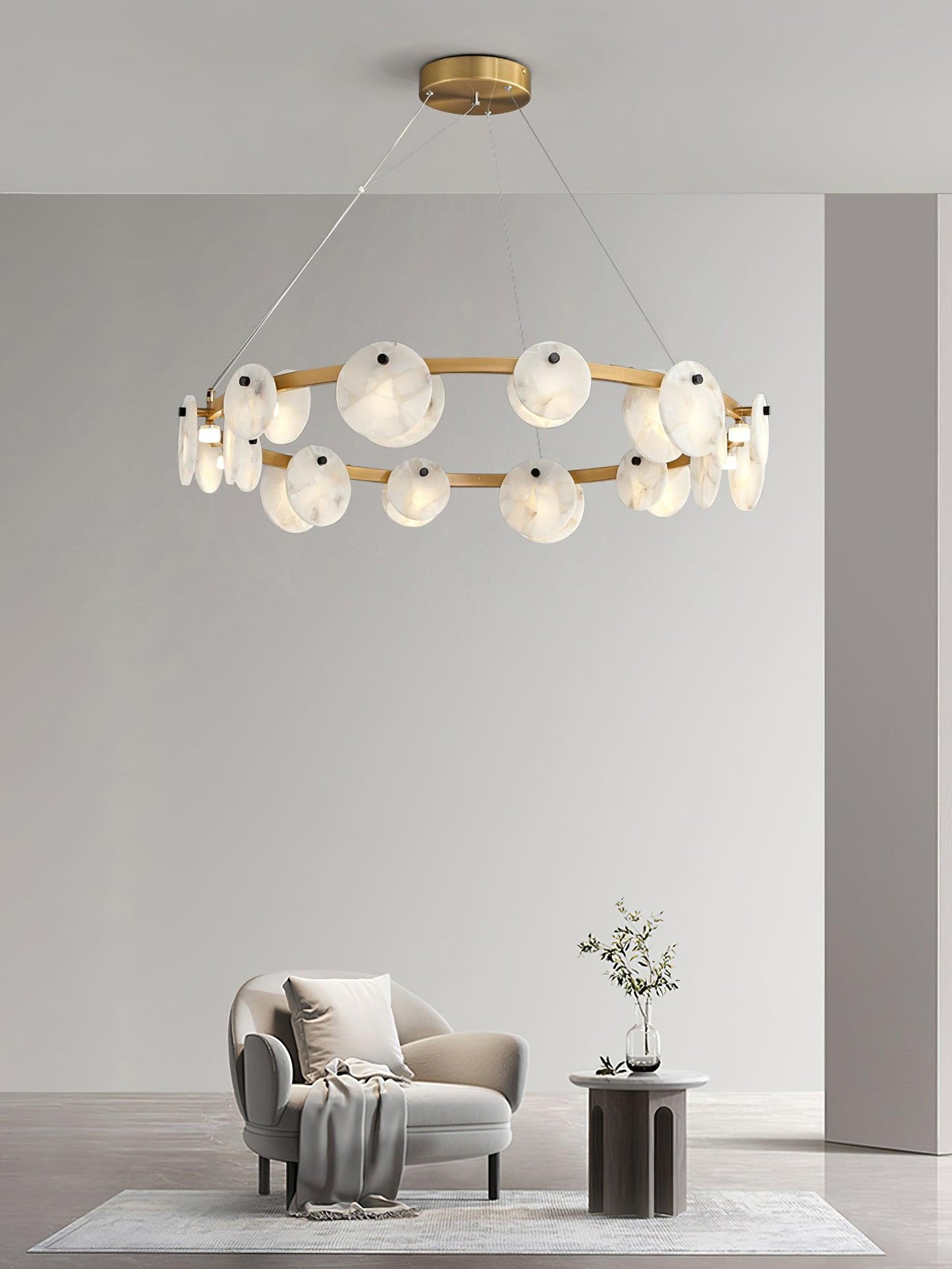 Trinidad Alabaster Electrolier Chandelier