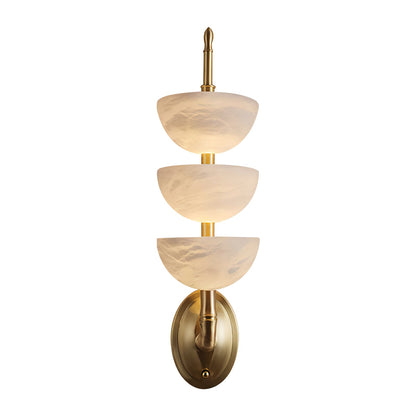 Triple Alabaster Sconce Wall Sconce