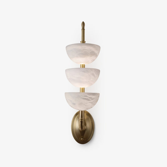 Triple Alabaster Sconce Wall Sconce