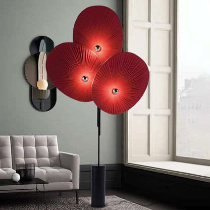 Triple Floral Free-standing Lamp Floor Lamp