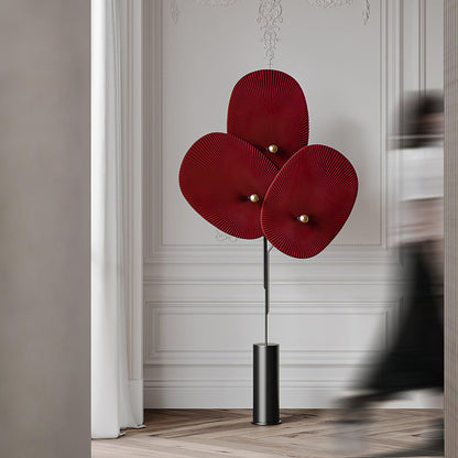 Triple Floral Free-standing Lamp Floor Lamp