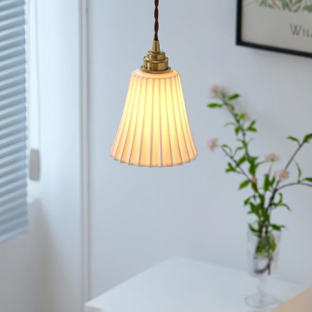 Trumpet Ceramic Ceiling light fitting Pendant Light