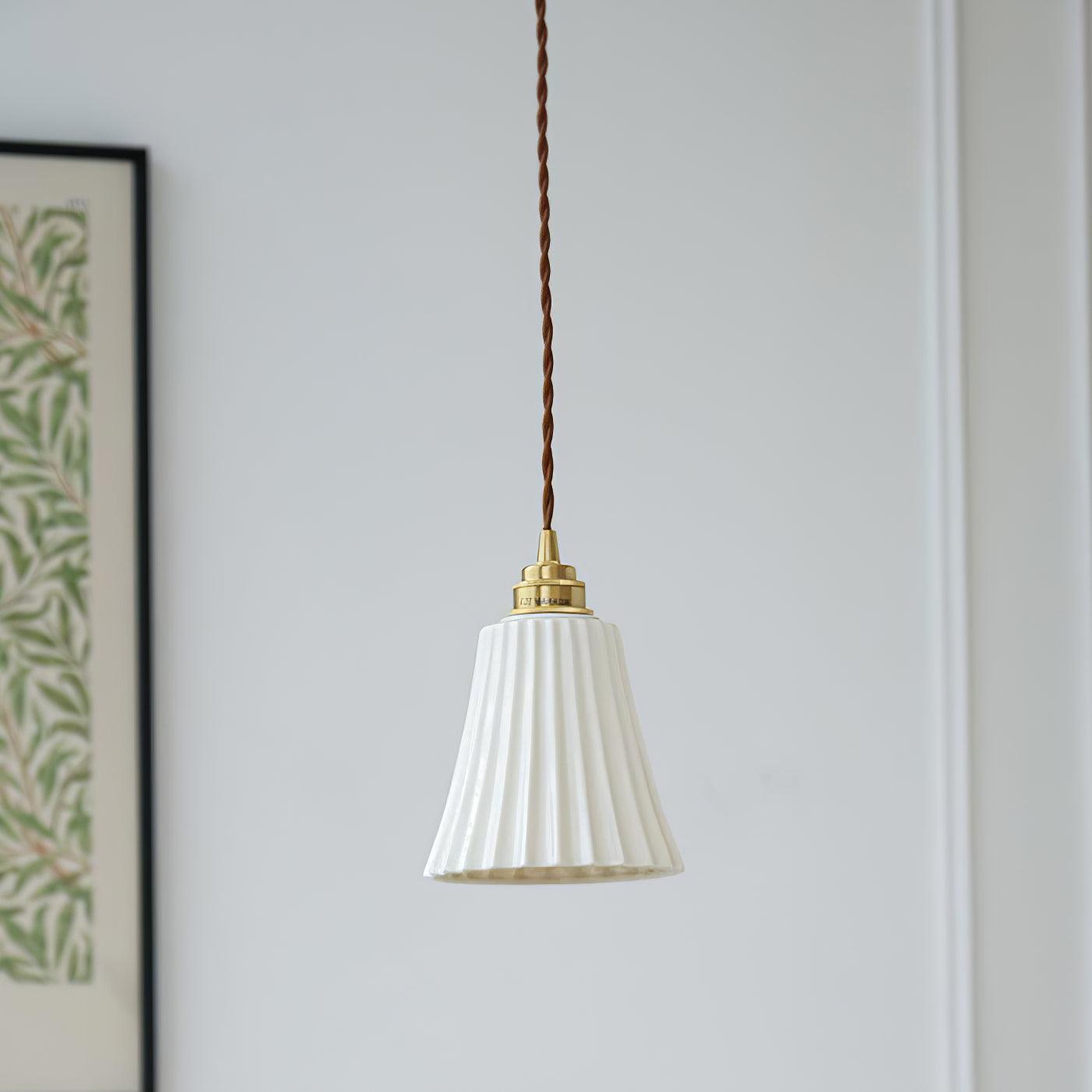 Trumpet Ceramic Ceiling light fitting Pendant Light