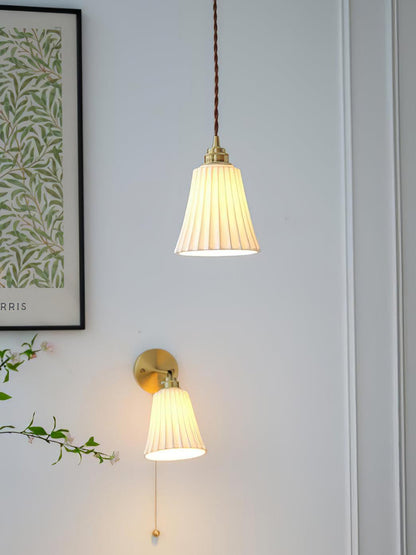 Trumpet Ceramic Ceiling light fitting Pendant Light