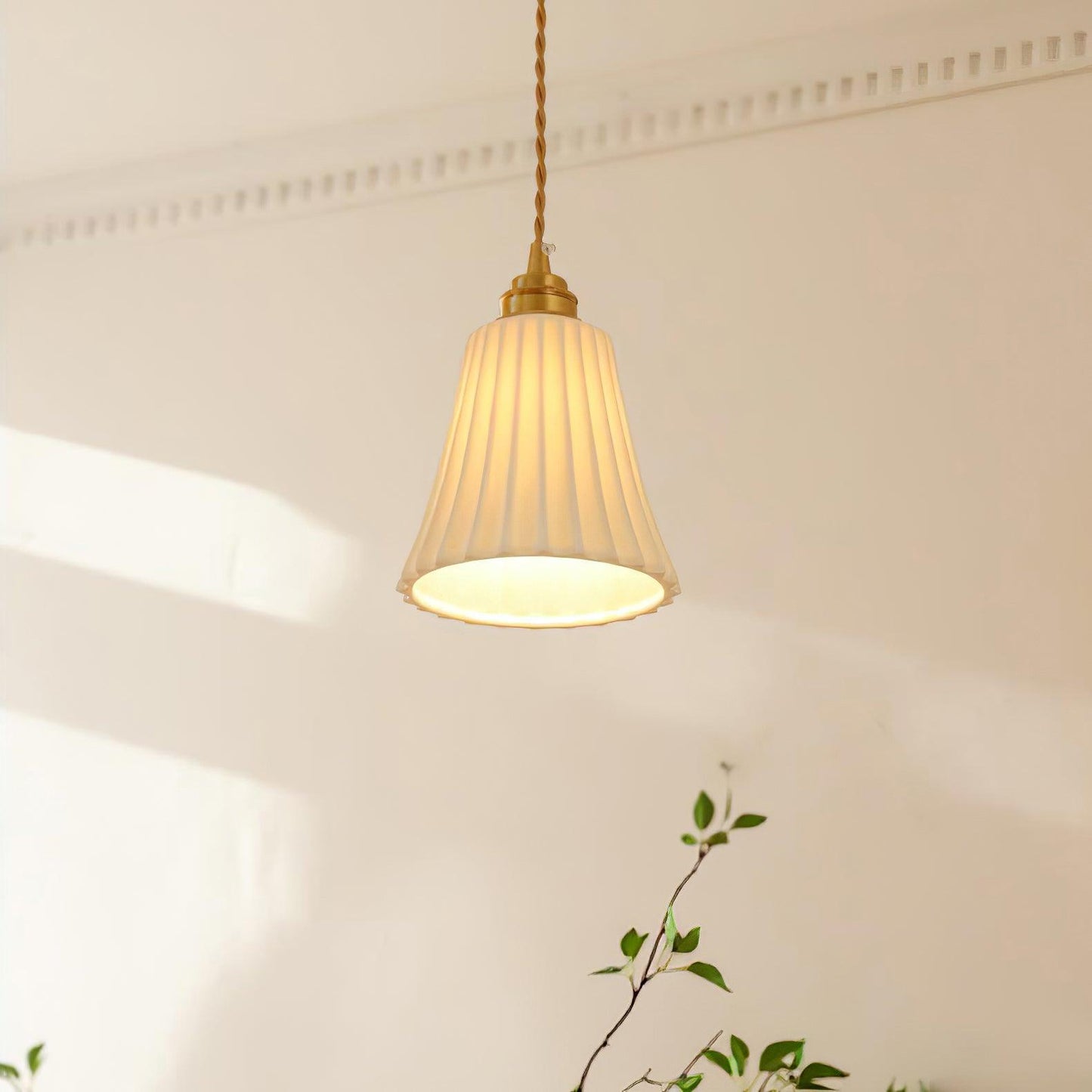 Trumpet Ceramic Ceiling light fitting Pendant Light