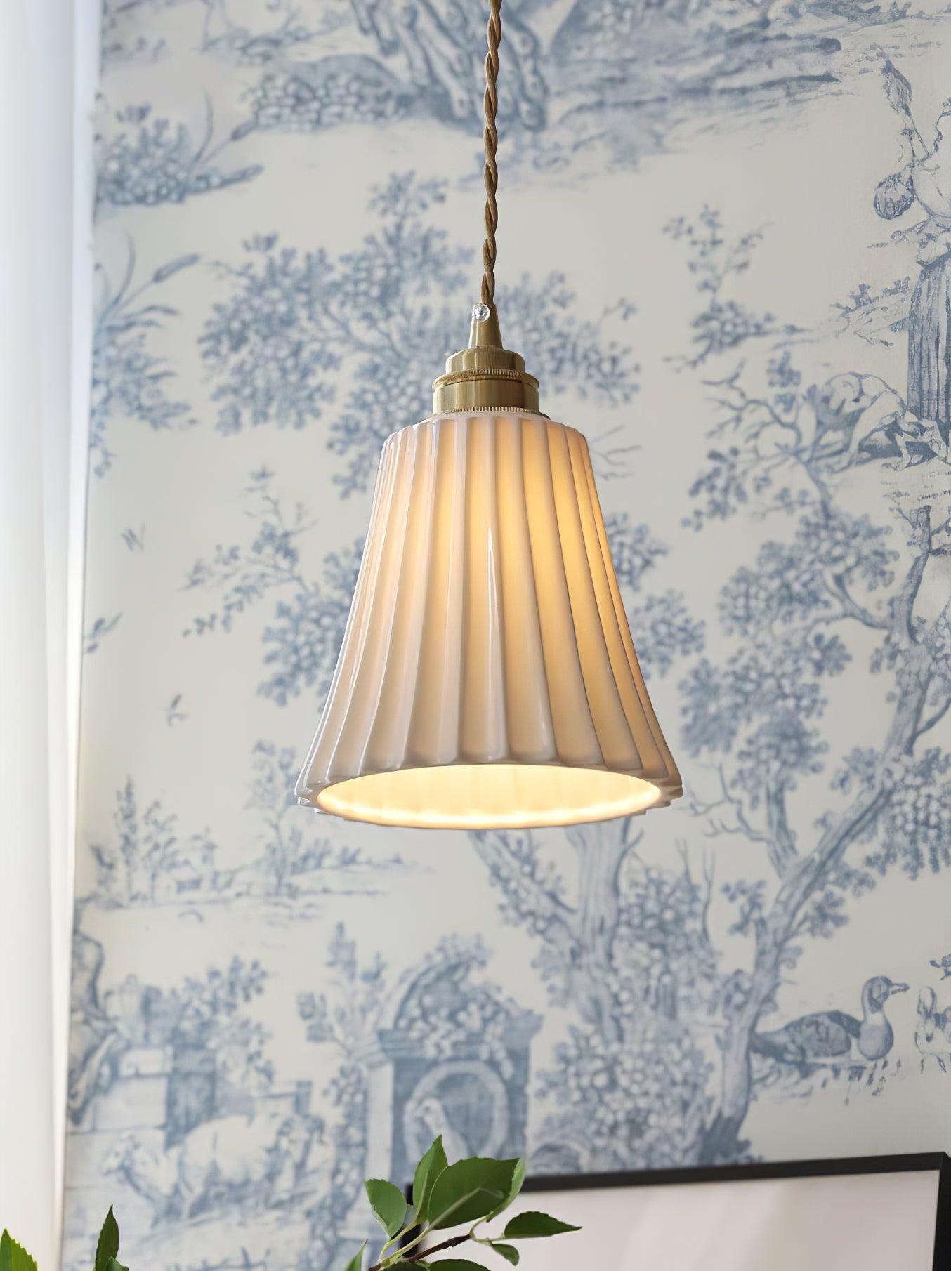 Trumpet Ceramic Ceiling light fitting Pendant Light