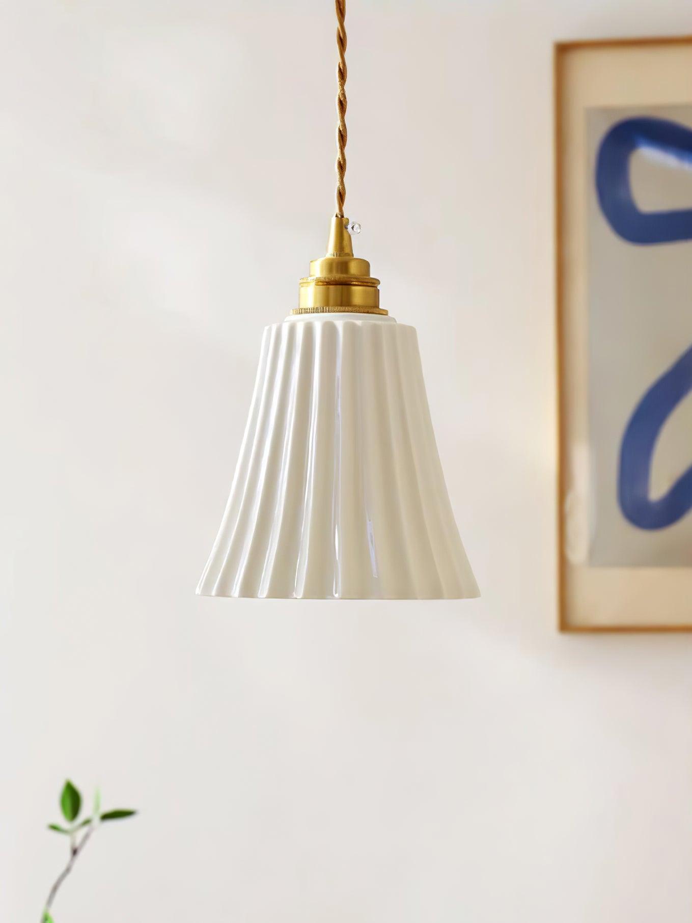 Trumpet Ceramic Ceiling light fitting Pendant Light