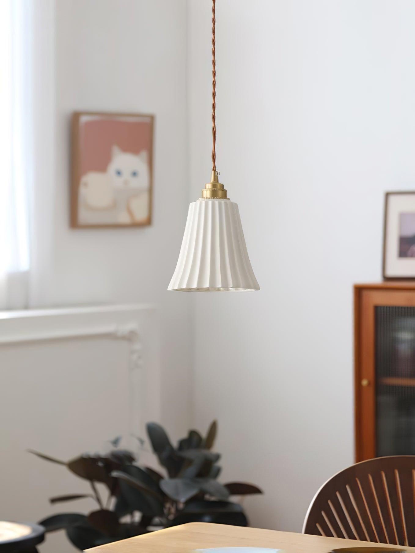 Trumpet Ceramic Ceiling light fitting Pendant Light