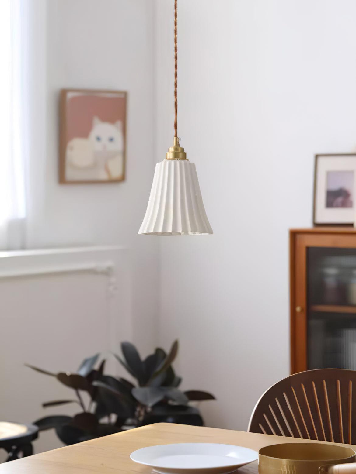 Trumpet Ceramic Ceiling light fitting Pendant Light