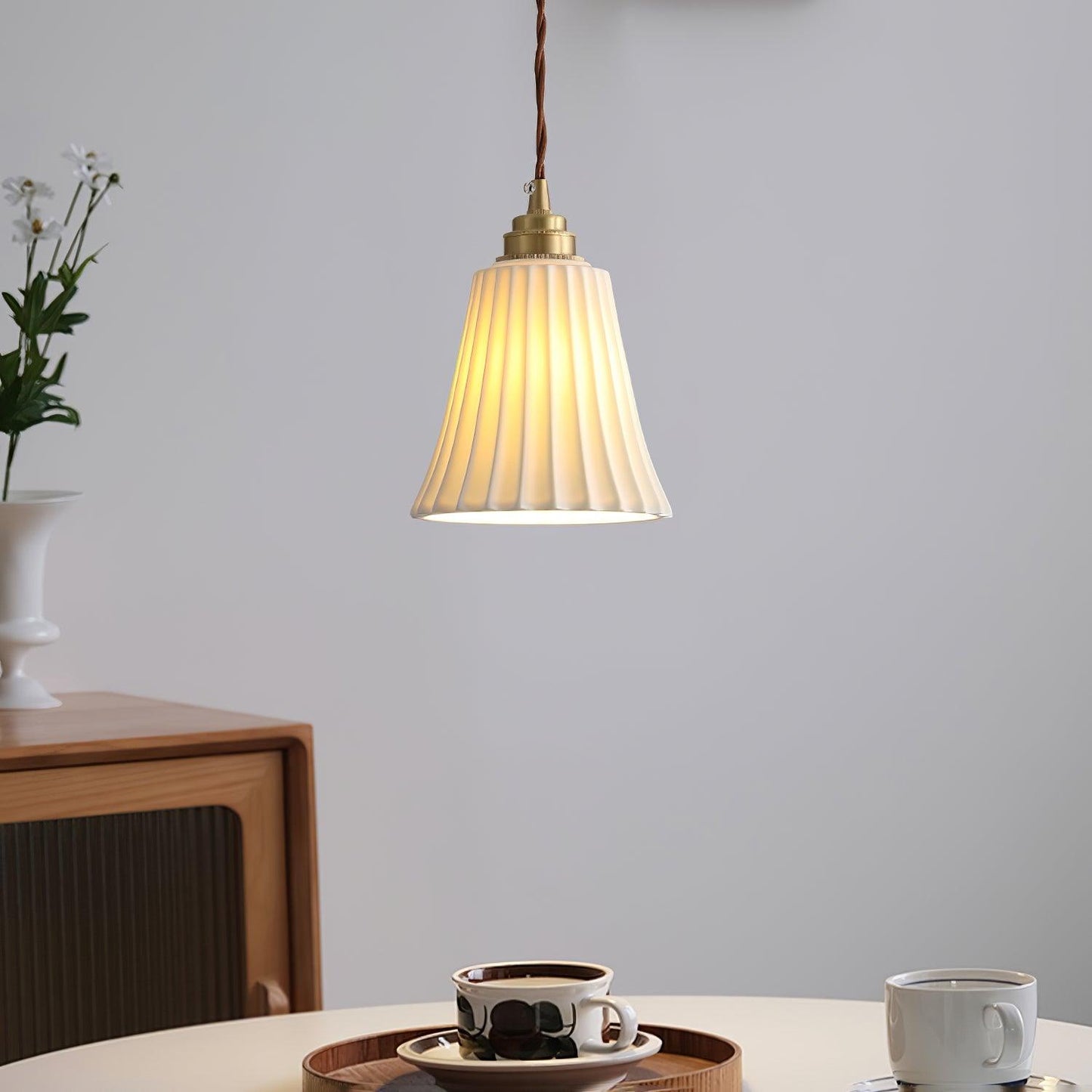 Trumpet Ceramic Ceiling light fitting Pendant Light