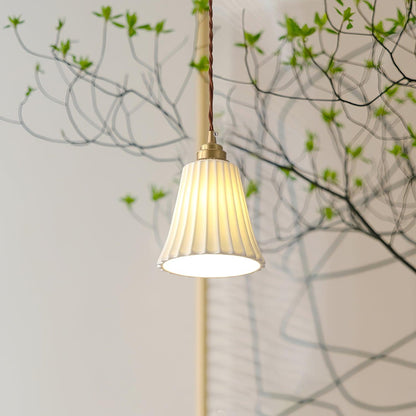 Trumpet Ceramic Ceiling light fitting Pendant Light