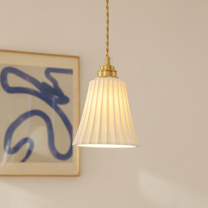 Trumpet Ceramic Ceiling light fitting Pendant Light