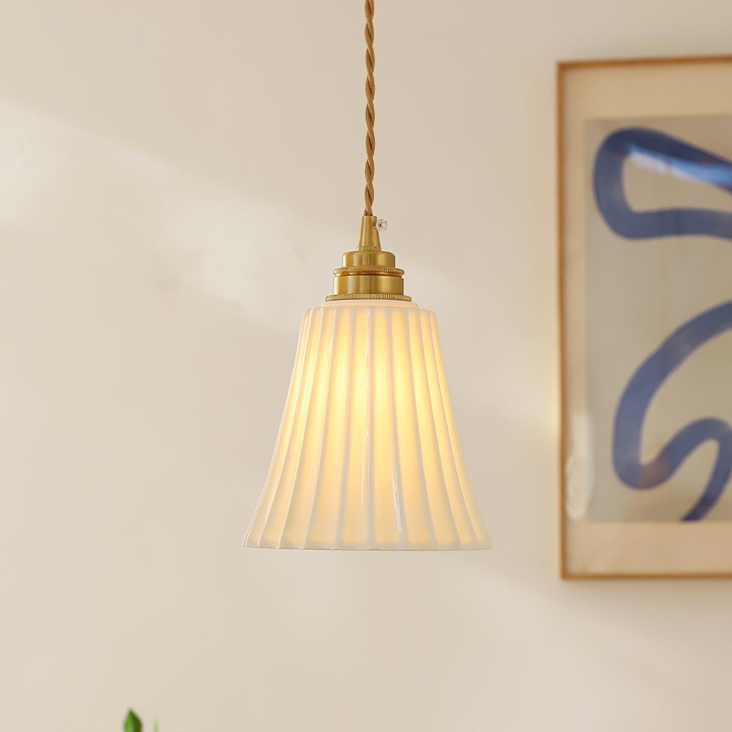 Trumpet Ceramic Ceiling light fitting Pendant Light