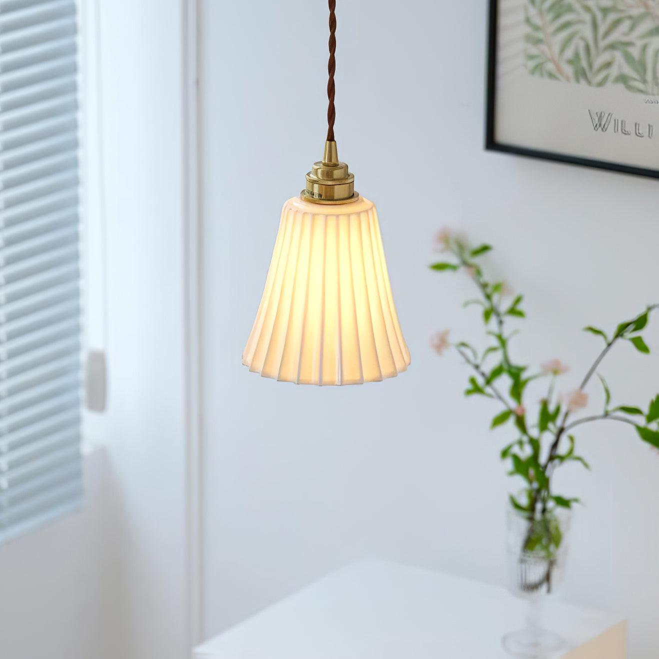 Trumpet Ceramic Ceiling light fitting Pendant Light