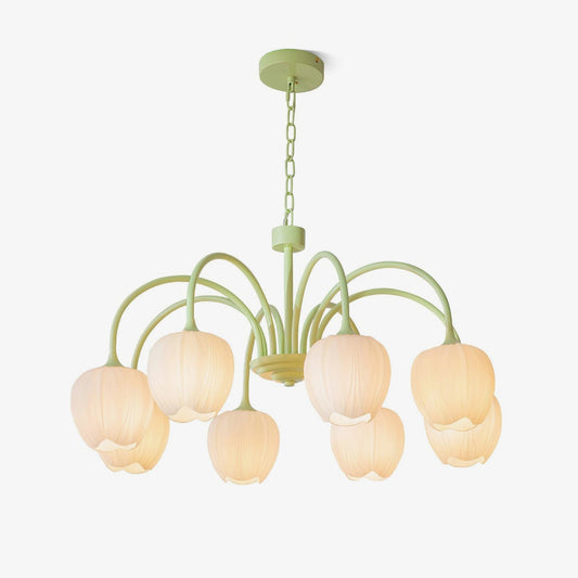 Tulip Matcha Crown Chandelier