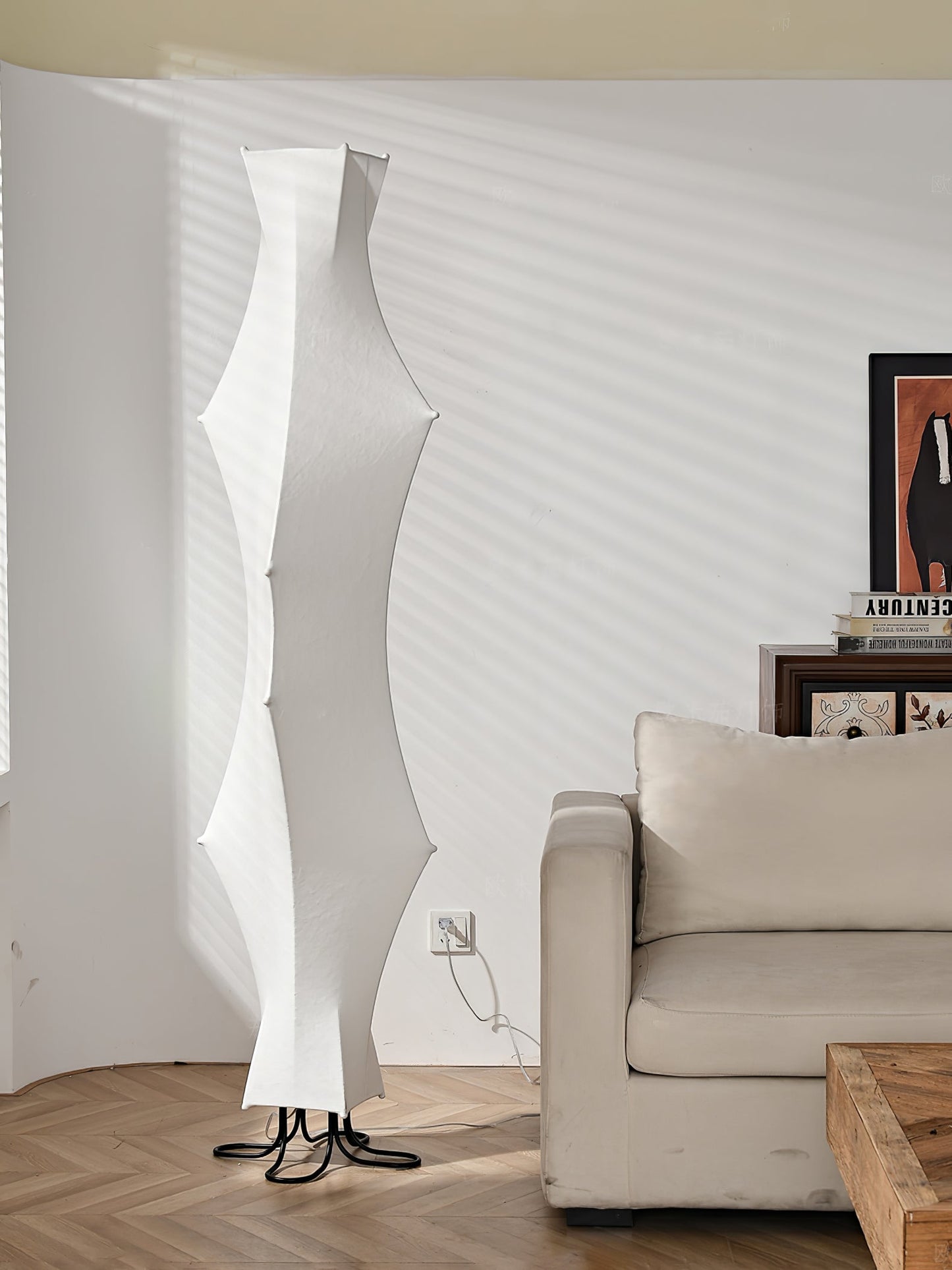 Twist Silk Tall Lamp Floor Lamp