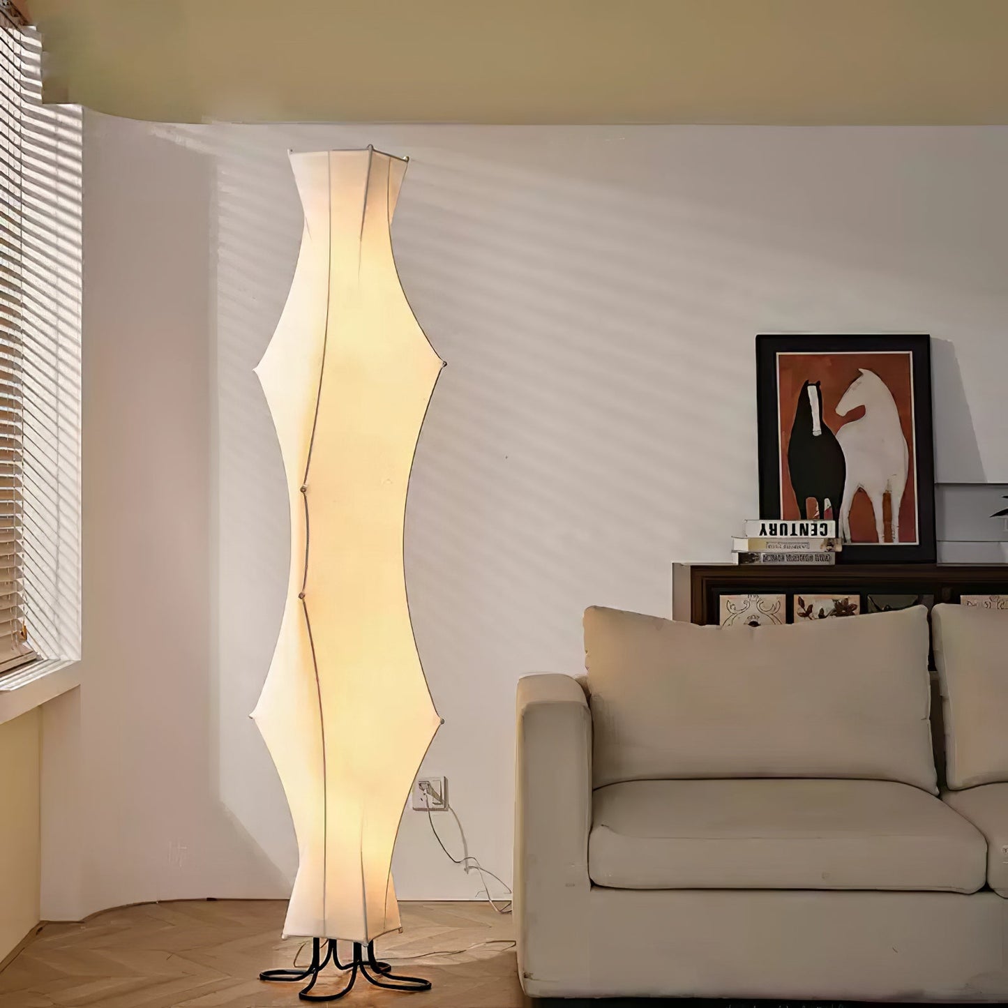 Twist Silk Tall Lamp Floor Lamp