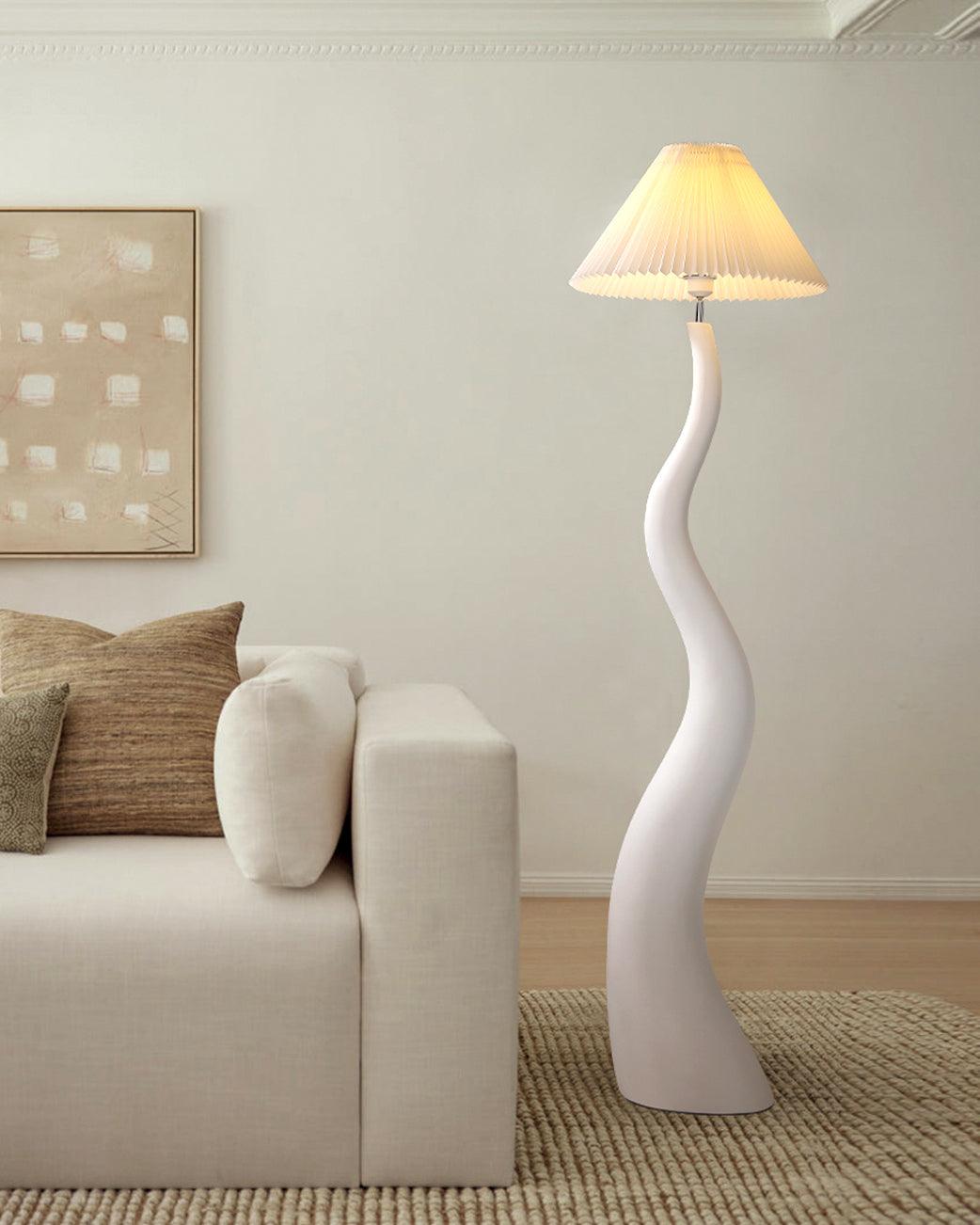 Twisted Pleated Accent Lamp Floor Lamp