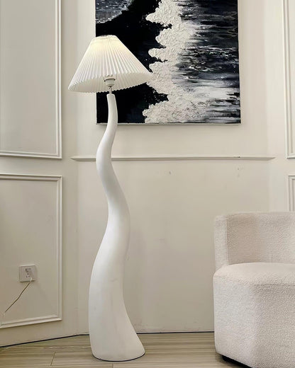 Twisted Pleated Accent Lamp Floor Lamp