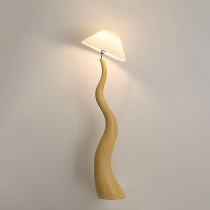 Twisted Pleated Accent Lamp Floor Lamp