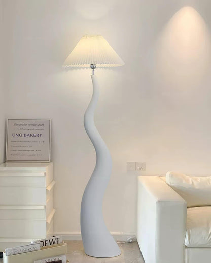 Twisted Pleated Accent Lamp Floor Lamp