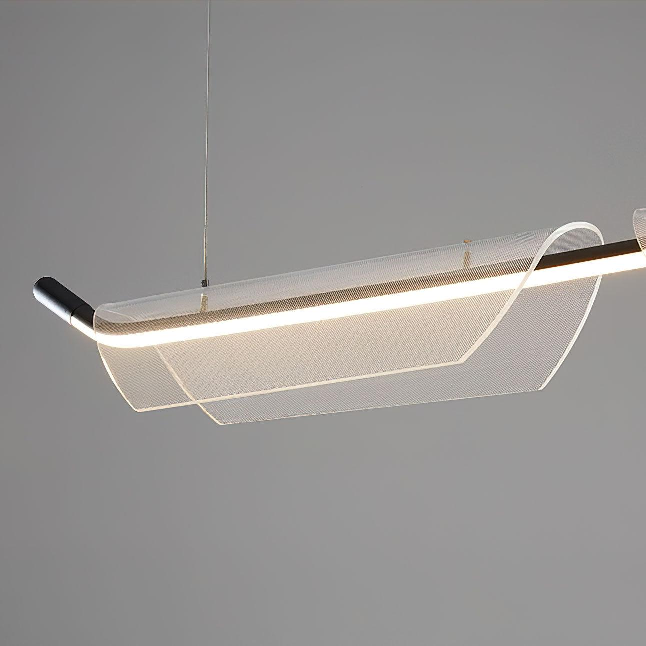 Two Boats Acrylic Drop light Pendant Light