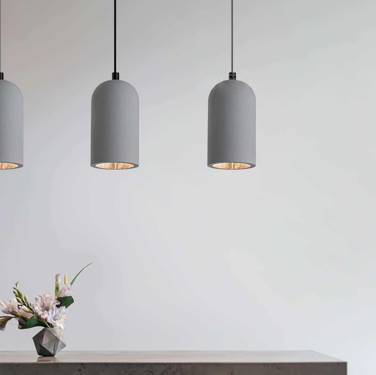 U Concrete Hanging light Pendant Lamp